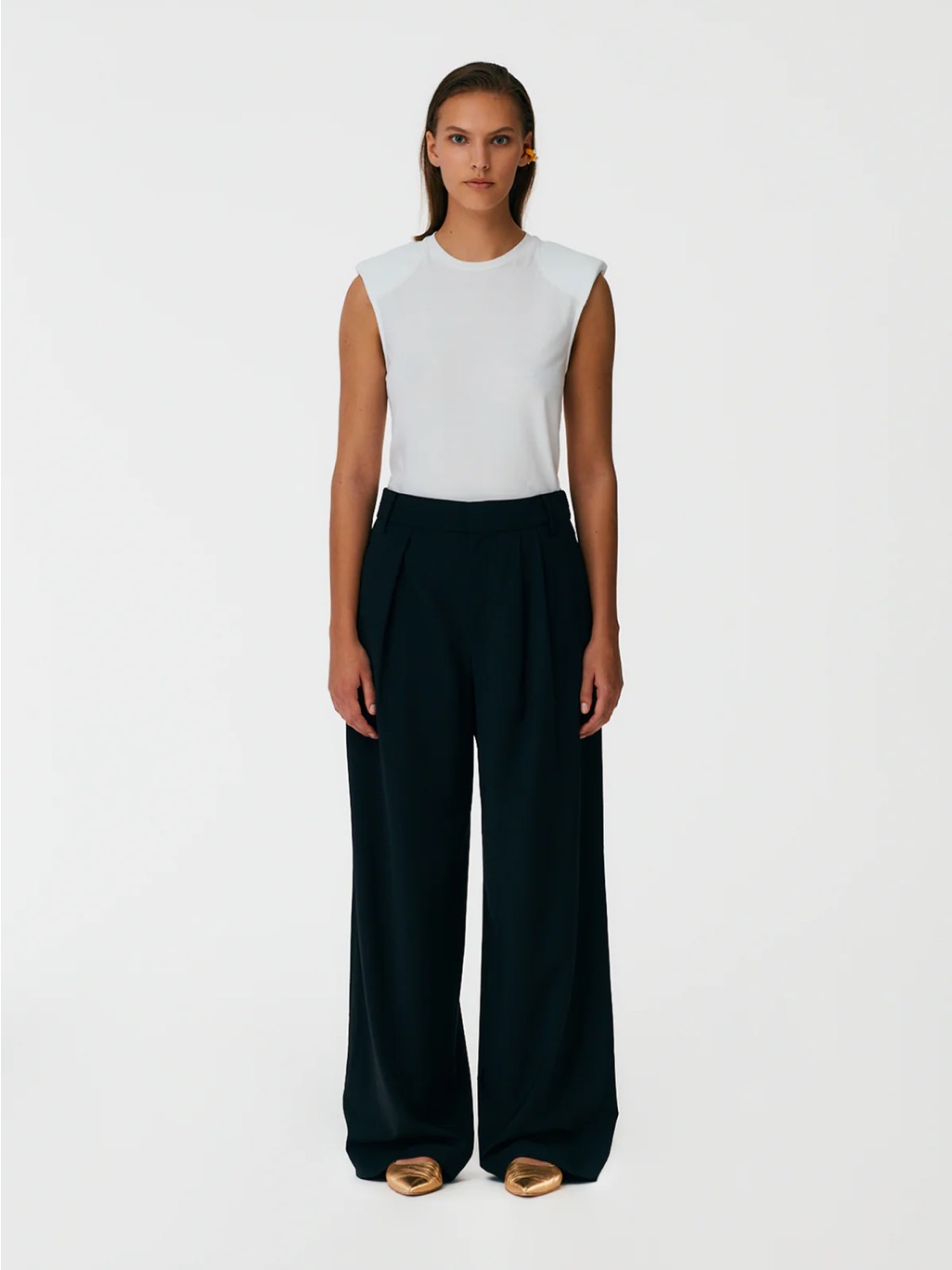 Tibi Tropical Wool Stella Pant With Removable Ankle Bands Trousers 12